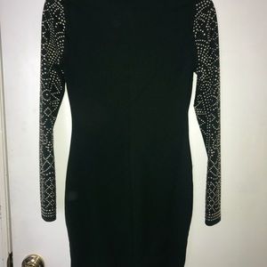 Hunter Green with gold embodiment Midi Dress